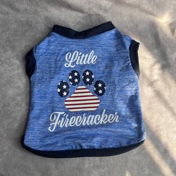 Little Firecracker Pet T-Shirt Size Medium