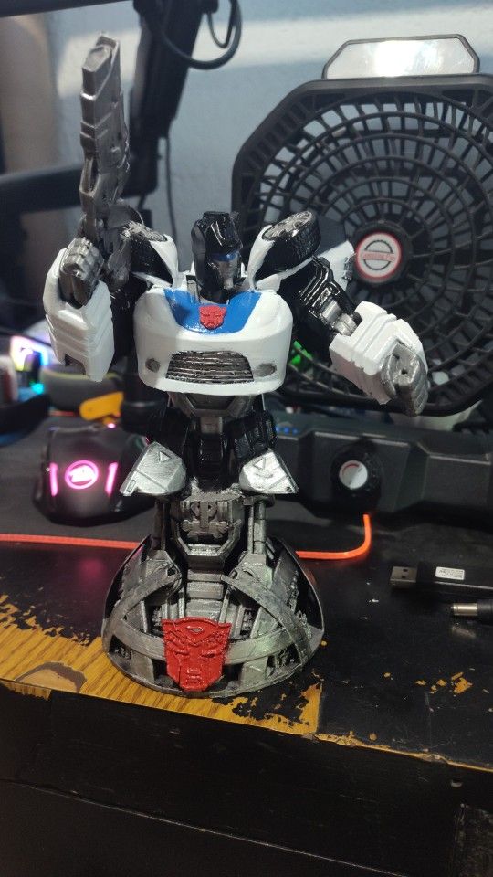 Bust Statue Of Jazz Autobot Transformers