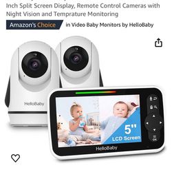HelloBaby Baby Monitor With 2 Cameras 