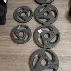 Cap Barbell Olympic Plates & Cap Barbell Weight Bar