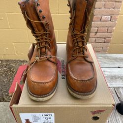 Red Wing Moc Toe Work Boots