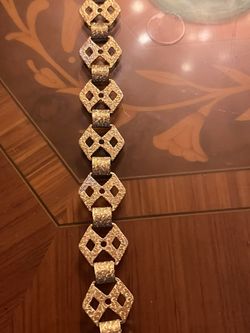 Vintage 37 Inches Gold Belt 