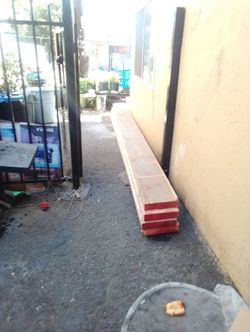2 x 12 / 20 ft lumber  red painted ends