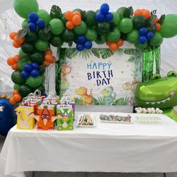 Dinosaur Birthday Balloon Decoration 