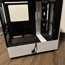 Compact ATX Mid-Tower Gaming Case - Matte White No Glass