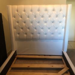 Queen Size Diamond Bed (white)