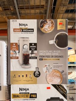 Ninja Single Serve Pods & Grounds Specialty XL Coffee Maker Brand New in Box