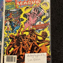 Justic League America Signed By Len Wein 