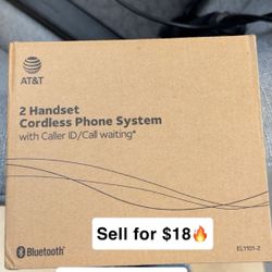 AT&T 2-Handset Cordless Phone System – Only $18 🔥