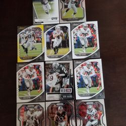 Oakland Raiders 11 Card Lot.