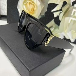 Saint Laurent SL M94 Women's Sunglasses Cat Eye Acetate Black