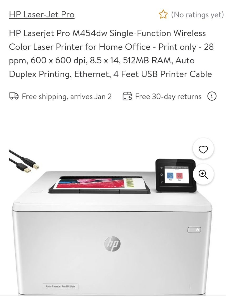 HP Color Laser Jet Pro M454