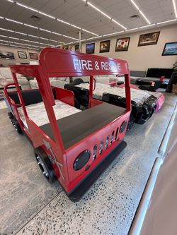 TWIN FIRETRUCK BED FRAME