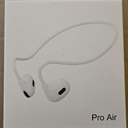 Pro Air Bluetooth Headphones Bone Conduction Wrap Around Sport Headphones White