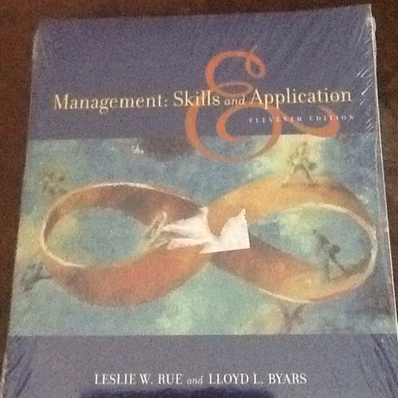 Textbook. Management: Skills and Application