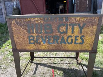 Old Soda Cooler Hub City Beverages