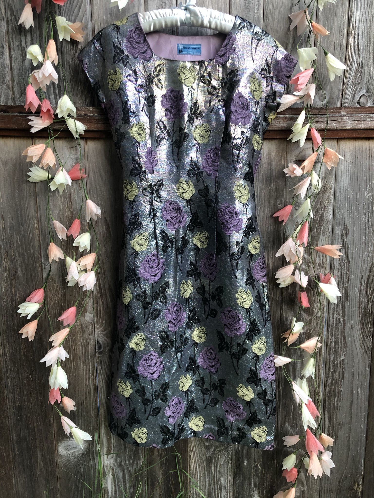 Gorgeous Vintage 80’s Metallic Party Dress