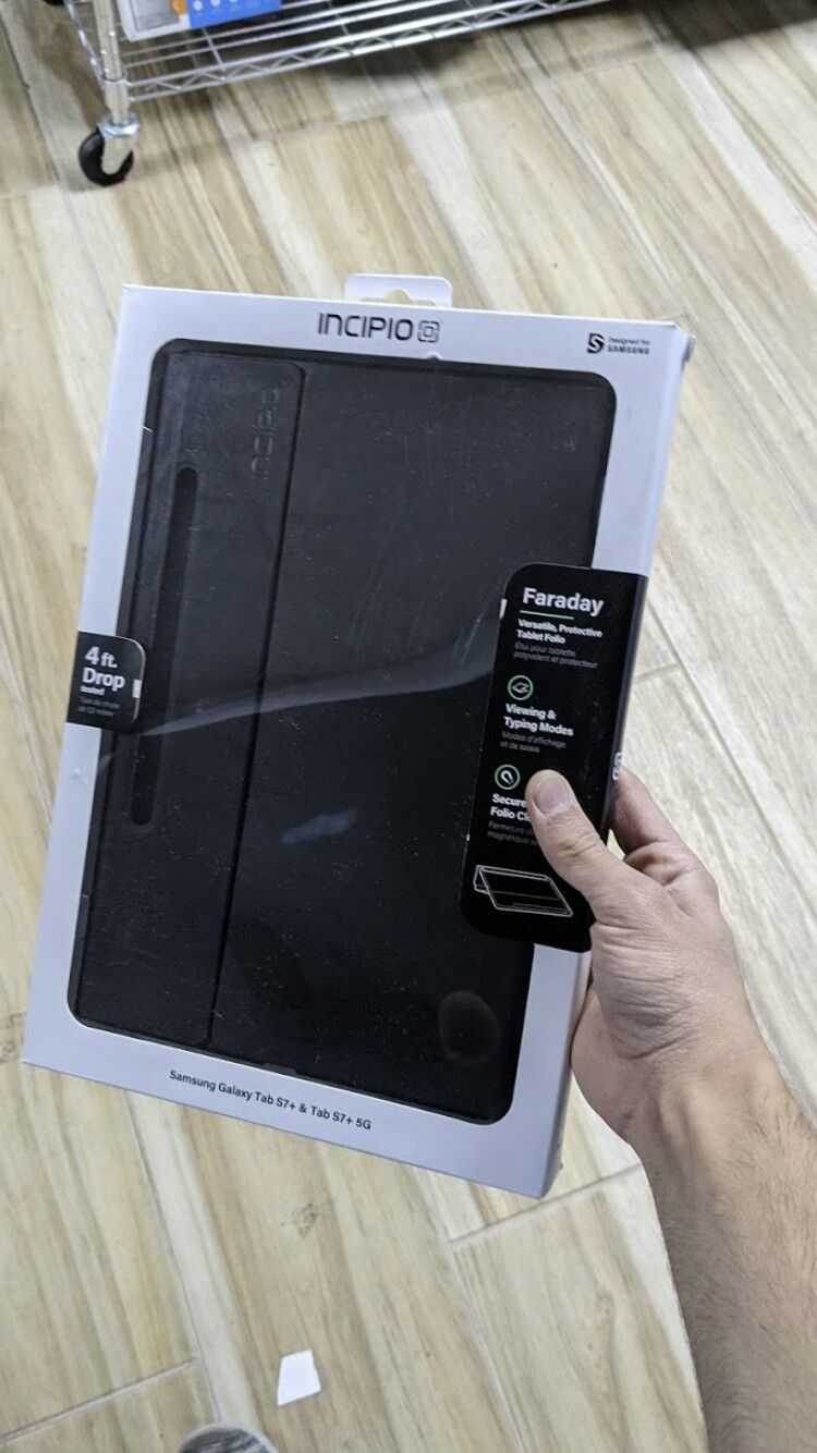 Galaxy Tab S7+ Bookcover - Mystic Black! 12.4 inch! Brand New in Box!