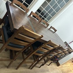 Mathis brothers 8 foot bar height dinner table