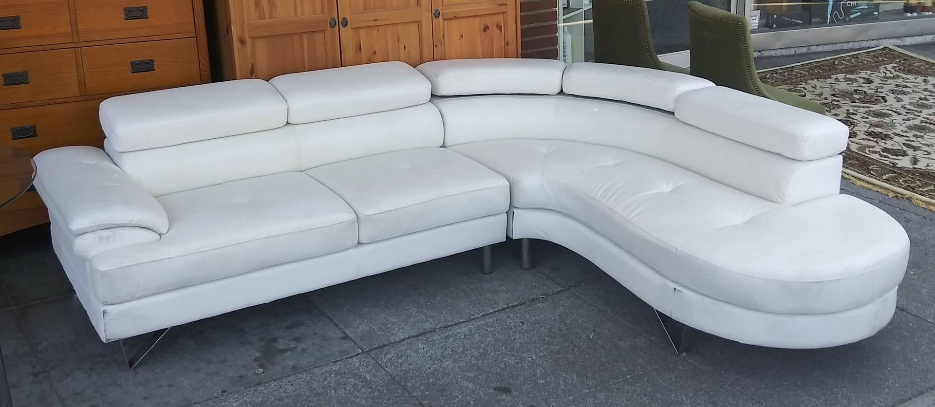 2 Piece Off White  Sectional