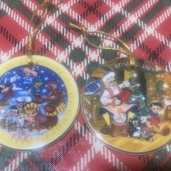 VINTAGE DISNEY PORCELAIN ORNAMENTS