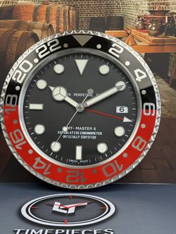 Luxury GMT "Coke" Wall Clock 13-Inch Display Clock