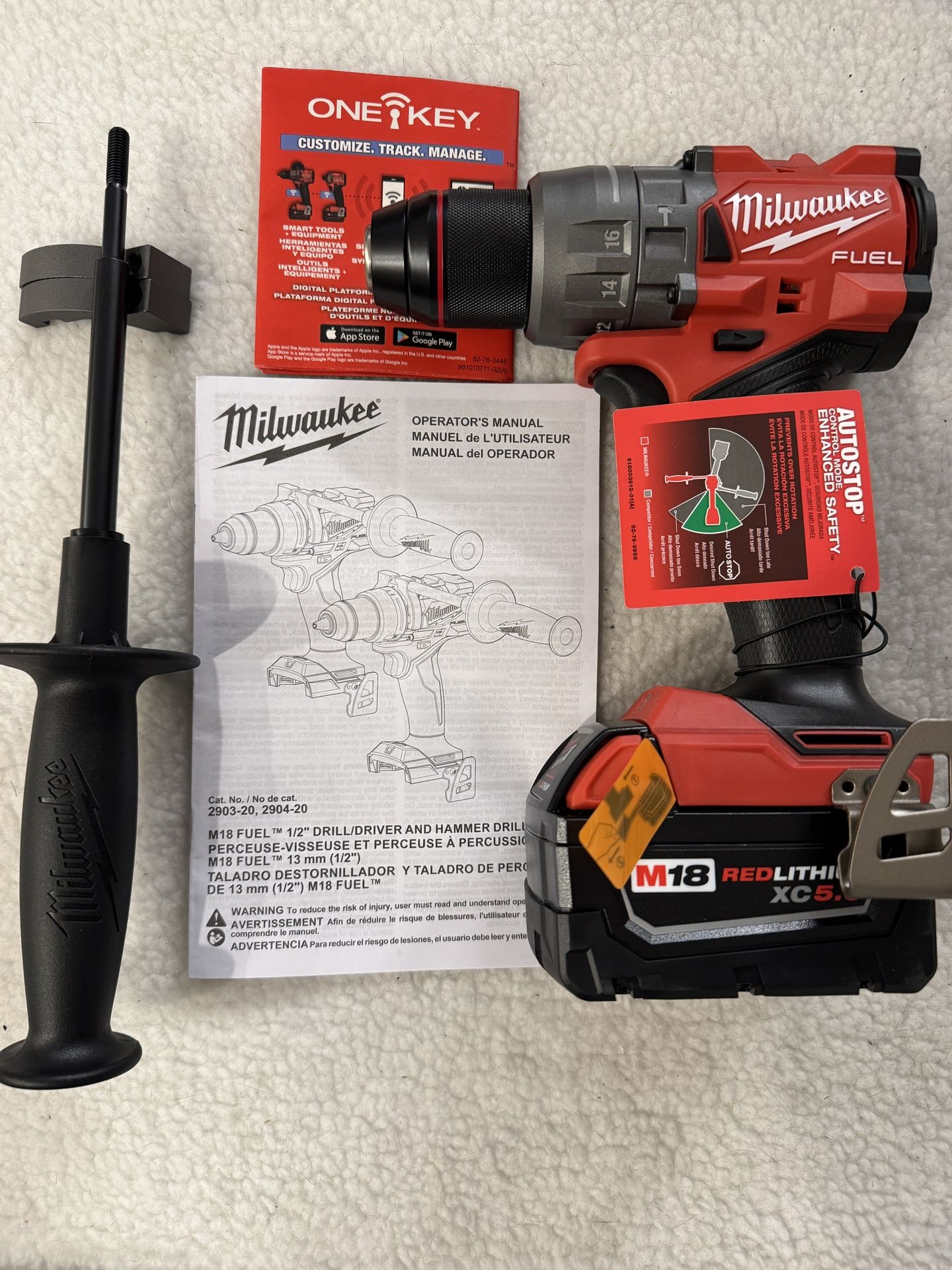 M18 FUEL 1/2" Hammer Drill With XC5.0 Battery 2904-20
