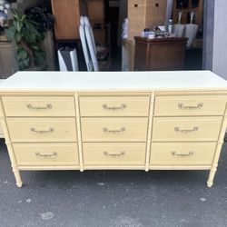 Coastal Dresser 9 drawer  62”W x 18”D x 32”H