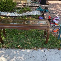 Glass Top Table 