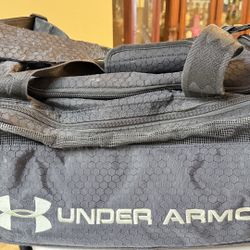 Under Armour Black Gym Duffle Bag- As Is 