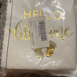 Gender Reveal Napkins And Table Confetti