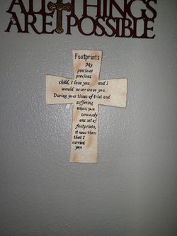 Cross W The Footprints