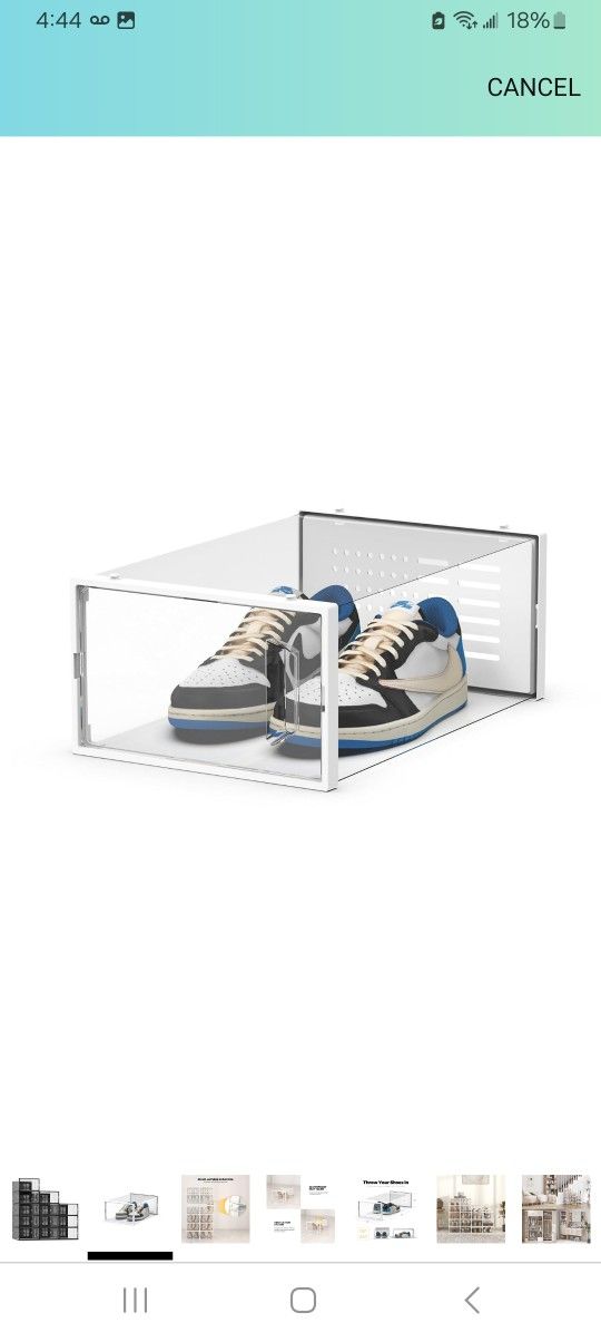 12 Pack Shoe Storage Box $20