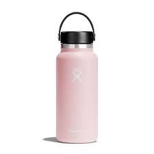 Hydro Flask Stainless Steel Wide Mouth Water Bottle with Flex Cap and Double-Wall ra

