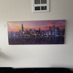 Wall Art of Chicago Skyline