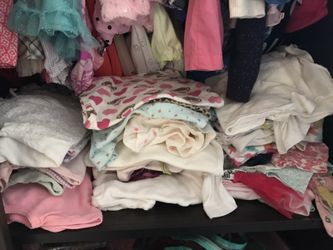 Baby girl onesies . From 3 months to 6 months .