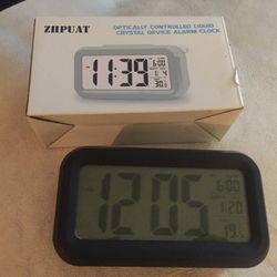 Crystal Device Alarm Clock Color Black