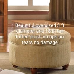 $75 any single ottoman brown green red white leather some with storage footrest seat