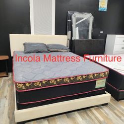 Queen Mattress Come With Free Box Spring - Free Delivery 🚚 Today To Reasonable Distance 