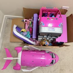 Barbie Airplane, RV, Boat and Closet