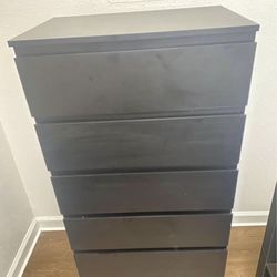 6 Drawer Black Dresser - Kristiarn (link below)