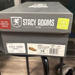Stacy Adams Shoes, Quincy, Tan Suede Size 9 Men