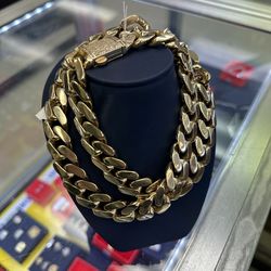 Hollow Cuban Link Chain | 10K | 83.6G | 25 IN