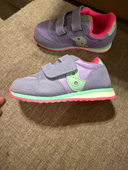 Saucony Toddler Sneakers Purple Pink Mint size 9 kids