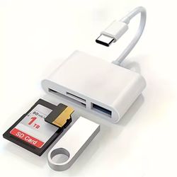 USB C to SD/TF Card Reader