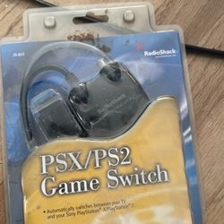 Vintage RadioShack PSX / PS2 Game Switch – Sealed NOS – PlayStation 1 & 2