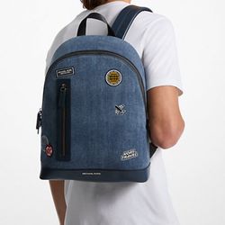 Michael Kors Blue Backpack for Men copper slim denim bag