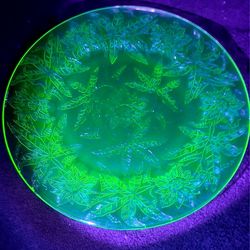 Uranium Glass Plate