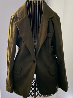 Corduroy Olive green blazer - NEW