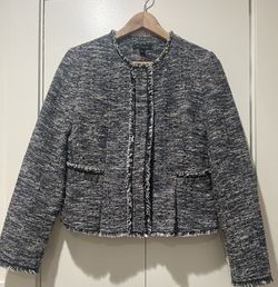Ann Taylor Textured Tweed Blazer